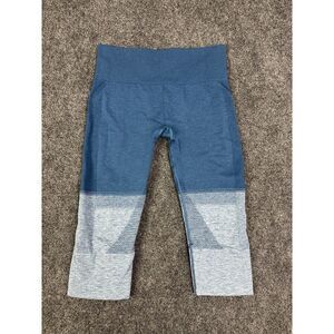 Lululemon Leggings Womens 8 Blue Ombre Seamlessly Street Crop Athletic Gym